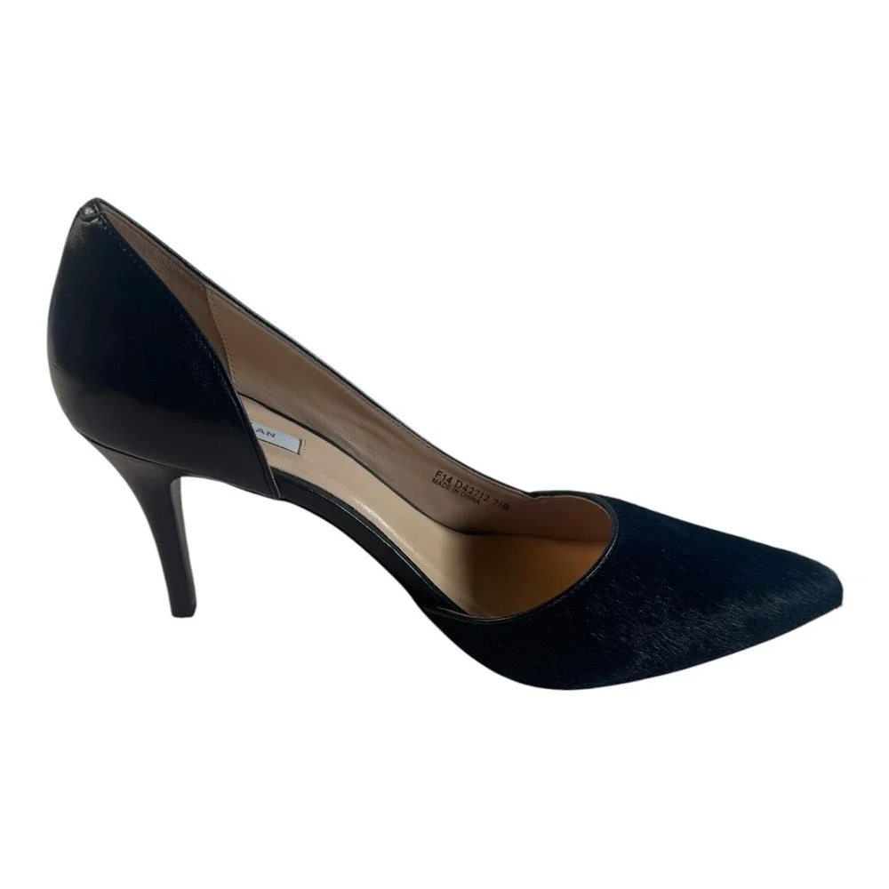 Cole Haan Blue Calf Hair Leather D'Orsay Pointed Toe Pumps D42712 Size 7.5B